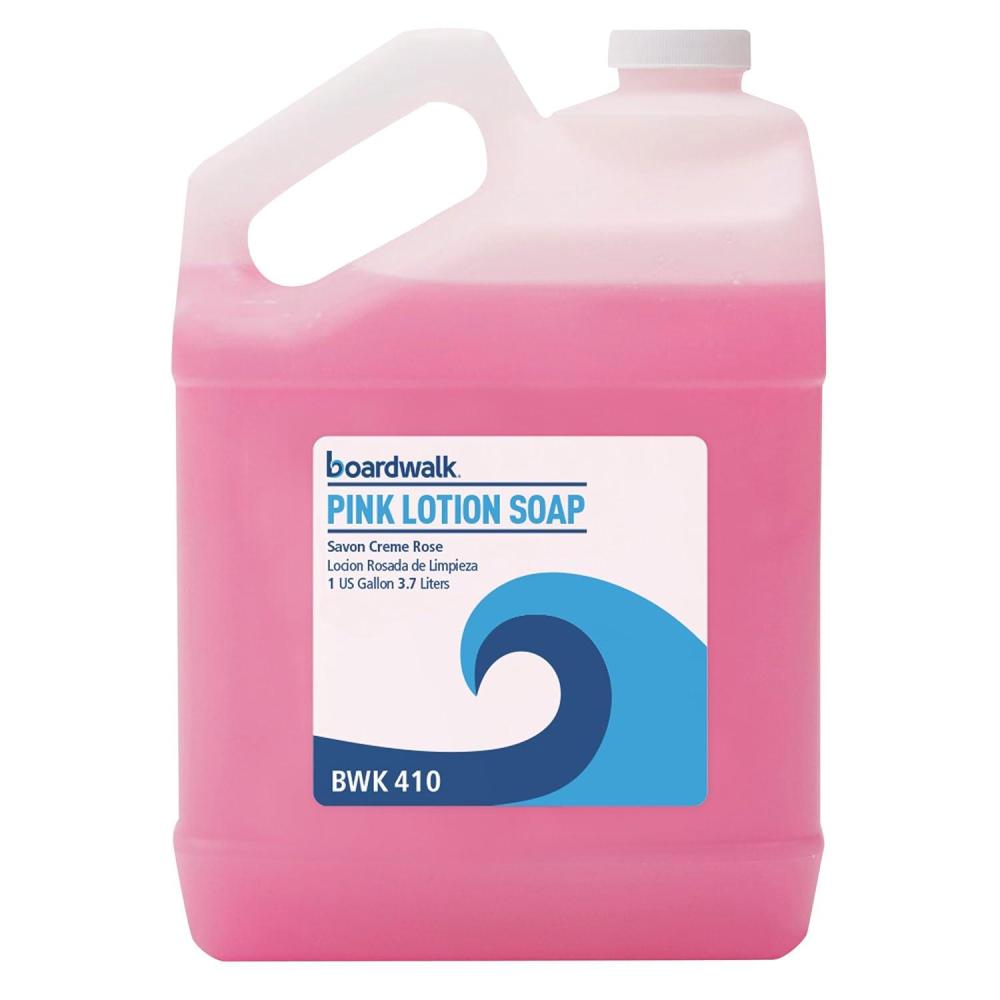 image:imageBoardwalk Mild Cleansing Pink Lotion Hand Soap Refill 1 Gallon Bottle Cherry Scent Works in All Dispensers No Abrasives Caustics or Solvents Made in the USA