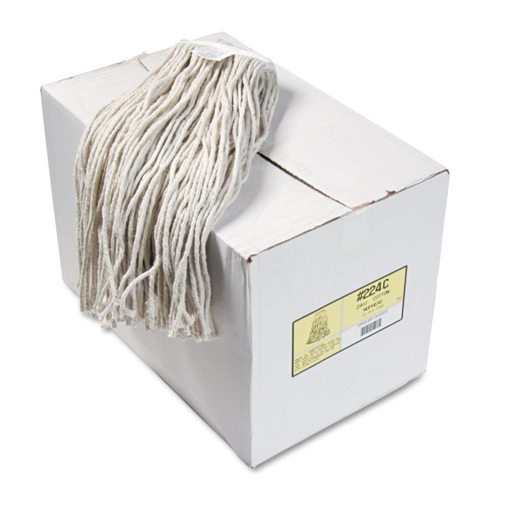image:imageBoardwalk Premium CutEnd Wet Mop Heads Cotton 24oz White 12Carton