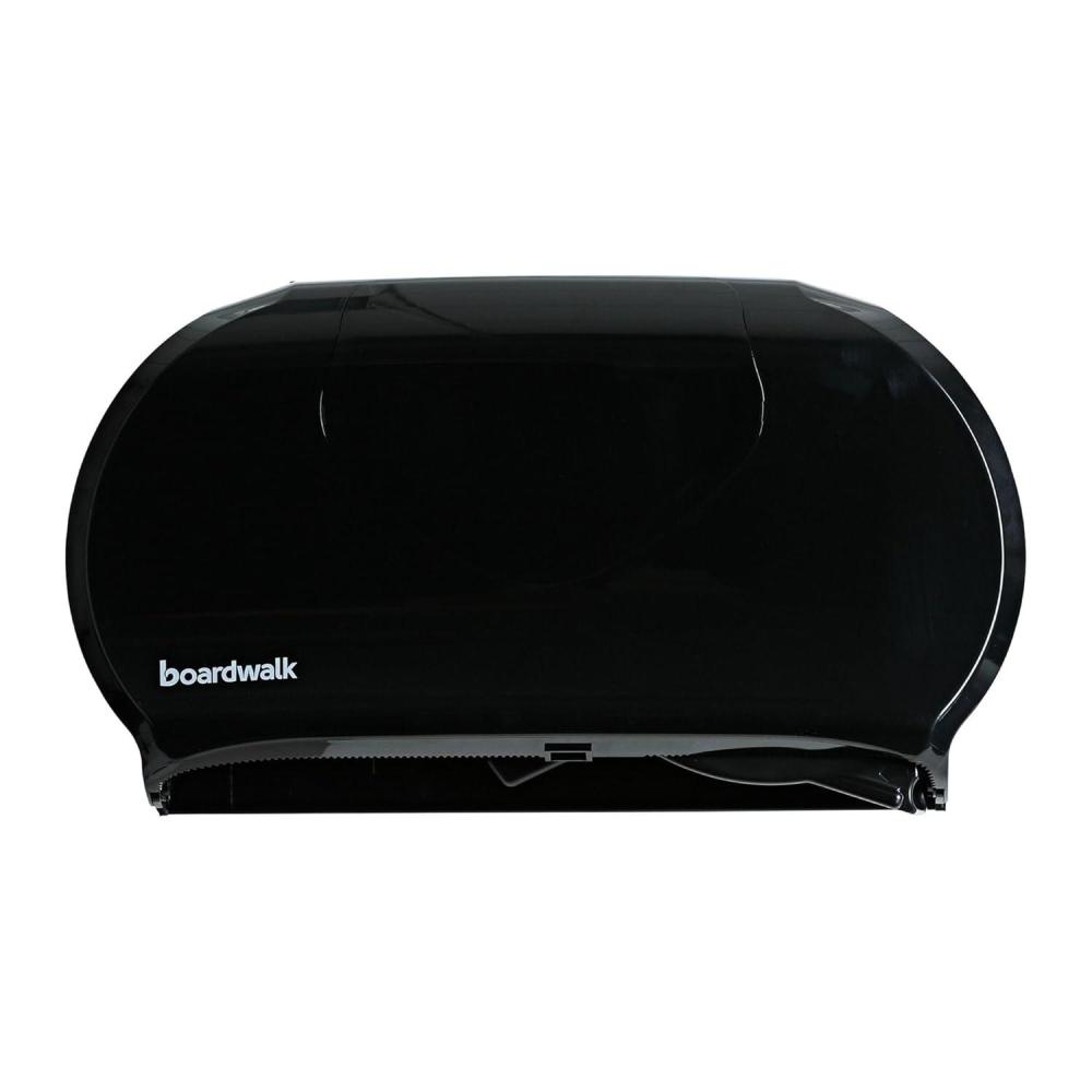 image:imageBoardwalk R4070BKBW 2025 in x 6 in x 1225 in Jumbo Twin Toilet Tissue Dispenser Black