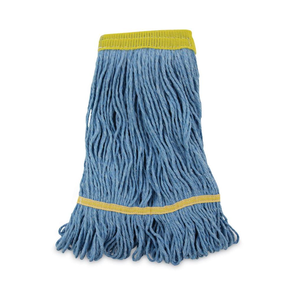 image:imageBoardwalk Super Loop Wet Mop Head CottonSynthetic Fiber 5 Headband Small Size Blue 12Carton