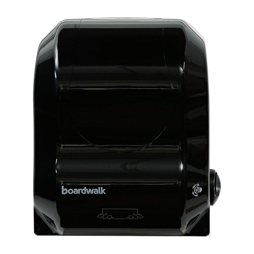 image:imageBoardwalk T7470BKBW 1325 in x 1025 in x 1625 in Hands Free Mechanical Towel Dispenser Black
