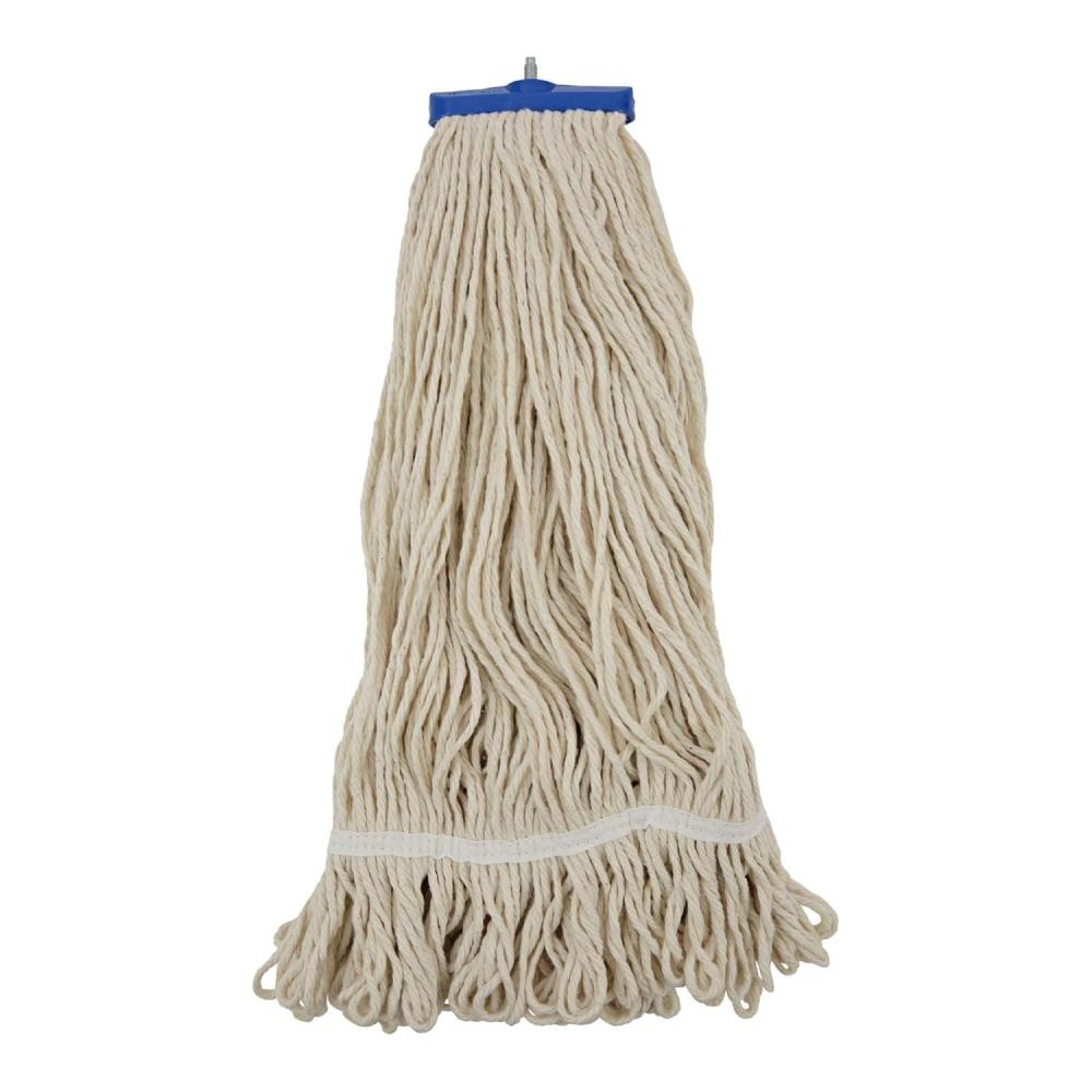 image:imageBoardwalk UNS 824C BWK824C Mop Head LieFlat Head Cotton Fiber 24 oz White Pack of 12