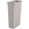 Boardwalk 1868188 23 gal. Plastic Slim Waste Container – Gray