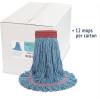 Boardwalk 503BLEA Su/ Loop Wet Mop Head, Cotton/Synthetic, Large Size, Blue(Blue)