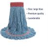 Boardwalk 503BLEA Su/ Loop Wet Mop Head, Cotton/Synthetic, Large Size, Blue(Blue)