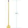 Boardwalk 5324C Cut-End Mop Kits #24 Natural 60-Inch Metal/Plastic Handle Yellow