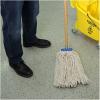 Boardwalk 724CEA Cut-End Lie-Flat Wet Mop Head, Cotton, 24oz, White