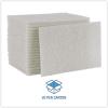 Boardwalk 98BWK LD 6 in. x 9 in. Light Duty Scour Pad – White (20/Carton)