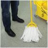 Boardwalk BW2024 Nonwoven Cut End Edge Mop, Rayon/Polyester, 24, White, 12/Carton