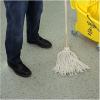 Boardwalk BWK112C 48 in. Oak Wood Handle 12 oz. Cotton Head Deck Mops – White (6-Piece/Pack)