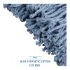 Boardwalk BWK2016B #16 Cut-End Standard Head Cotton/Synthetic Fiber Mop Head – Blue (12/Carton)