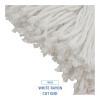 Boardwalk BWK2016R #16 Cut-End Standard Head Rayon Fiber Mop Head – White (12/Carton)
