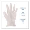 Boardwalk BWK365XLCT General Purpose Vinyl Glove, 2-3/5 mil, Vinyl, XL, Clear (Pack of 1000)