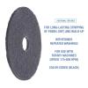 Boardwalk BWK4017HIP High Performance 17 in. Stripping Floor Pads – Grayish Black (5/Carton)