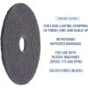 Boardwalk BWK4019HIP High Performance 19 in. Stripping Floor Pads – Grayish Black (5/Carton)