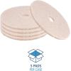 Boardwalk BWK4019NHE 19 in. Diameter Natural Hog Hair Burnishing Floor Pads – Beige (5/Carton)