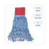 Boardwalk BWK403BL Premium Standard Cotton/Rayon Fiber Mop Head – Large, Blue (12/Carton)