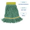 Boardwalk BWK501GN 5 in. Headband Super Loop Cotton/Synthetic Fiber Wet Mop Head – Small, Green (12/Carton)