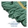 Boardwalk BWK501GN 5 in. Headband Super Loop Cotton/Synthetic Fiber Wet Mop Head – Small, Green (12/Carton)