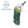 Boardwalk BWK501GN 5 in. Headband Super Loop Cotton/Synthetic Fiber Wet Mop Head – Small, Green (12/Carton)