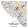 Boardwalk BWK501WH 5 in. Headband Cotton/Synthetic Super Loop Wet Mop Head – Small, White (12/Carton)