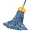Boardwalk BWK504BL 5 in. Super Loop Cotton/Synthetic Fiber Wet Mop Head – X-Large, Blue (12/Carton)