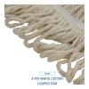 Boardwalk BWK524C 24 oz. Pro Loop Web/Tailband Premium Saddleback Cotton Mop Head – White (12/Carton)