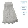 Boardwalk BWK524R 24 oz. Pro Loop Web/Tailband Premium Saddleback Rayon Mop Head – White (12/Carton)
