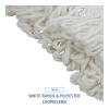 Boardwalk BWK824R 24 oz. Lie-Flat Rayon Fiber Mop Head – White (12/Carton)