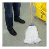 Boardwalk BWK824R 24 oz. Lie-Flat Rayon Fiber Mop Head – White (12/Carton)