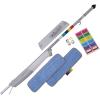 Boardwalk BWKBWMS16MFM 59 in. Bucketless Microfiber Mop System Kit, Gray, Plastic