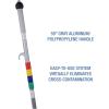 Boardwalk BWKBWMS16MFM 59 in. Bucketless Microfiber Mop System Kit, Gray, Plastic