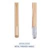Boardwalk Cleaning Kit, Medium Blue Cotton/Rayon/Synthetic Head, 60″ Natural/Yellow Wood/Metal Handle