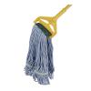 Boardwalk Cleaning Kit, Medium Blue Cotton/Rayon/Synthetic Head, 60″ Natural/Yellow Wood/Metal Handle