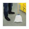 Boardwalk Cut-End Lie-Flat Wet Mop Head, Rayon, 16oz, White, 12/Carton