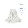 Boardwalk Cut-End Wet Mop Head, Cotton, No. 24, White 12/Carton