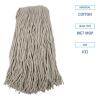 Boardwalk Cut-End Wet Mop Head, Cotton, No. 32, White, 12/Carton