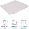 Boardwalk DRC Wipers, 12 x 13, White, 56 Bag, 18 Bags/Carton