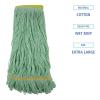 Boardwalk Ecomop Looped-End Mop Head, Recycled Fibers, Extra Large Size, Green, 12/ct