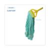 Boardwalk Ecomop Looped-End Mop Head, Recycled Fibers, Medium Size, Green, 12/Carton