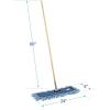 Boardwalk HL245BSPC Looped-End Dust Mop Kit 24 x 5 60-Inch Metal/Wood Handle Blue/Natural