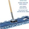 Boardwalk HL245BSPC Looped-End Dust Mop Kit 24 x 5 60-Inch Metal/Wood Handle Blue/Natural