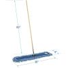 Boardwalk HL365BSPC Looped-End Dust Mop Kit 36 x 5 60-Inch Metal/Wood Handle Blue/Natural