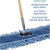Boardwalk HL365BSPC Looped-End Dust Mop Kit 36 x 5 60-Inch Metal/Wood Handle Blue/Natural