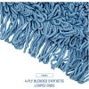 Boardwalk HL365BSPC Looped-End Dust Mop Kit 36 x 5 60-Inch Metal/Wood Handle Blue/Natural