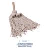 Boardwalk Handle/Deck Mops, 20 oz White Cotton Head, 54″ Oak Wood Handle