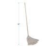 Boardwalk Handle/Deck Mops, 24 Oz White Cotton Head, 54″ Oak Wood Handle, 6/Pack