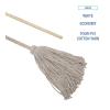 Boardwalk Handle/Deck Mops, 24 Oz White Cotton Head, 54″ Oak Wood Handle, 6/Pack