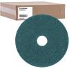 Boardwalk Heavy-Duty Scrubbing Floor Pads, 20″ Diameter, Green, 5/carton