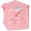 Boardwalk Microfiber Cleaning Cloths, 16 X 16, Pink, 24/pack